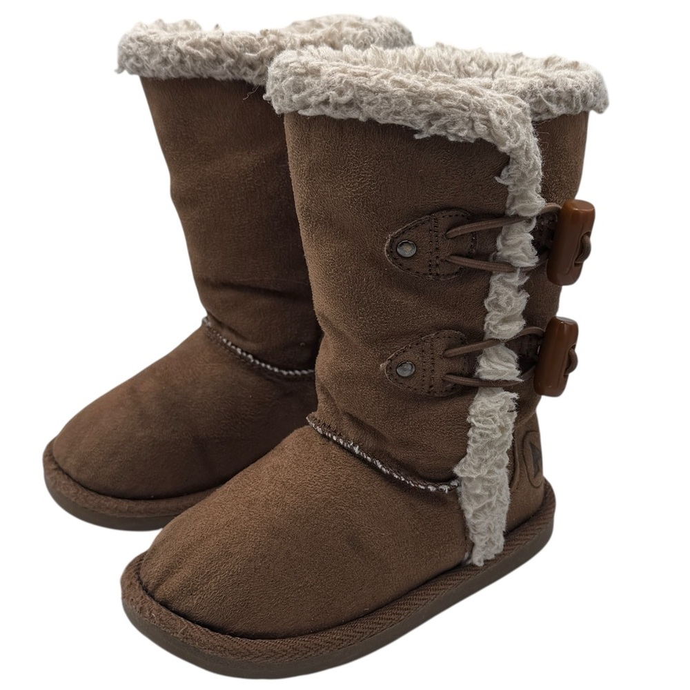 Airwalk Brown Faux Fur Lined Baby Boots -Size 6